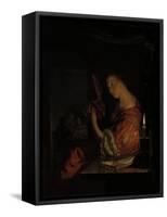 Tuning the Lute-Frans Van Mieris-Framed Stretched Canvas