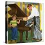 Tuning The Piano-Imogene M. McPherson -Stretched Canvas