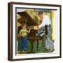 Tuning The Piano-Imogene M. McPherson -Framed Art Print