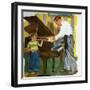 Tuning The Piano-Imogene M. McPherson -Framed Art Print