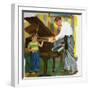 Tuning The Piano-Imogene M. McPherson -Framed Art Print