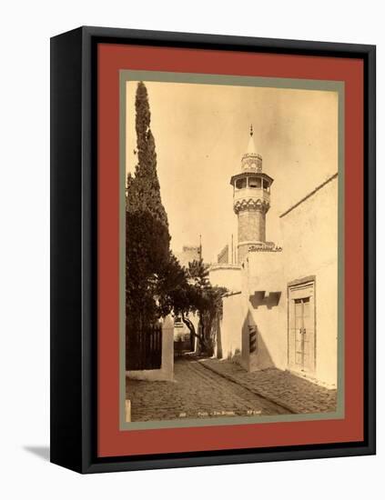 Tunis, a Mosque, Tunisia-Etienne & Louis Antonin Neurdein-Framed Stretched Canvas