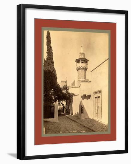 Tunis, a Mosque, Tunisia-Etienne & Louis Antonin Neurdein-Framed Giclee Print