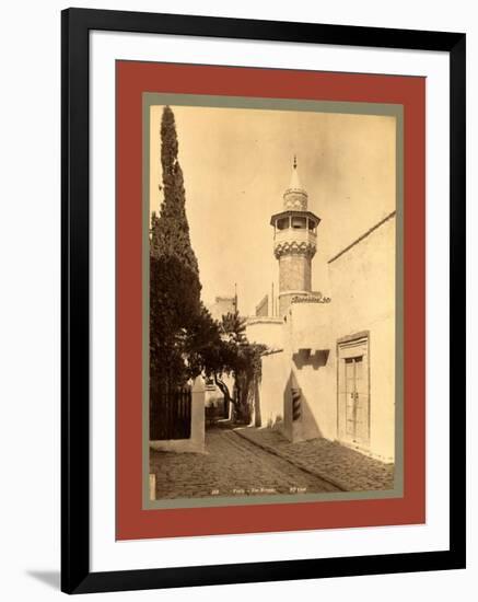 Tunis, a Mosque, Tunisia-Etienne & Louis Antonin Neurdein-Framed Giclee Print