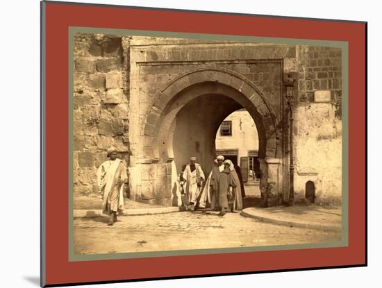 Tunis, La Porte De La Folle, Bab Menara, Tunisia-Etienne & Louis Antonin Neurdein-Mounted Giclee Print