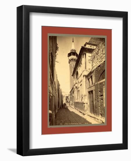 Tunis Mosque Sidi Ben Arous, Tunisia-Etienne & Louis Antonin Neurdein-Framed Premium Giclee Print