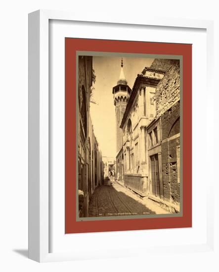 Tunis Mosque Sidi Ben Arous, Tunisia-Etienne & Louis Antonin Neurdein-Framed Giclee Print