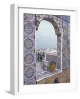 Tunis Ornate tiles on rooftop, Tunisia-Alan Klehr-Framed Photographic Print