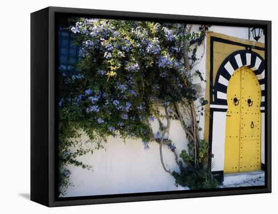 Tunis, Sidi Bou Said, A Decorative Doorway of a Private House, Tunisia-Amar Grover-Framed Stretched Canvas