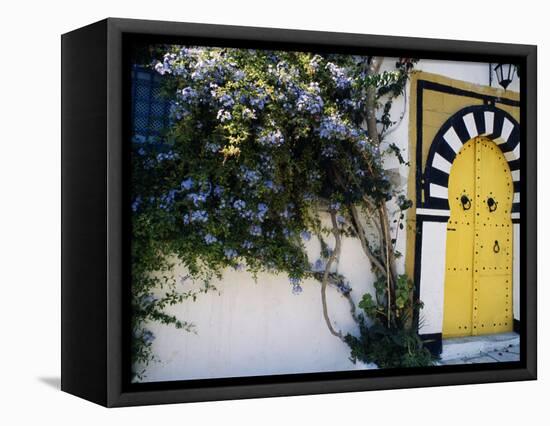 Tunis, Sidi Bou Said, A Decorative Doorway of a Private House, Tunisia-Amar Grover-Framed Stretched Canvas