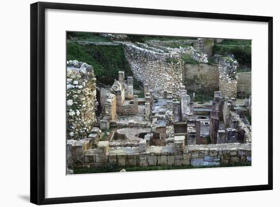 Tunisia, Carthage, Archaeological Site, Punic Ruins on Byrsa Hill-null-Framed Giclee Print