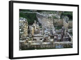 Tunisia, Carthage, Archaeological Site, Punic Ruins on Byrsa Hill-null-Framed Giclee Print