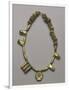 Tunisia, Carthage, Gold Necklace with Pendants of Various Shapes, Found in Carthage-null-Framed Photographic Print