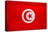 Tunisia Flag Design with Wood Patterning - Flags of the World Series-Philippe Hugonnard-Stretched Canvas