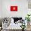 Tunisia Flag Design with Wood Patterning - Flags of the World Series-Philippe Hugonnard-Art Print displayed on a wall