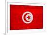 Tunisia Flag Design with Wood Patterning - Flags of the World Series-Philippe Hugonnard-Framed Art Print