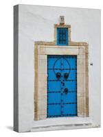 Tunisia, Sidi Bou Said, Building Detail-Walter Bibikow-Stretched Canvas