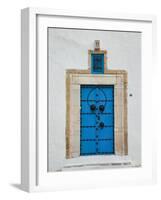 Tunisia, Sidi Bou Said, Building Detail-Walter Bibikow-Framed Photographic Print