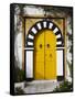 Tunisia, Sidi Bou Said, Building Detail-Walter Bibikow-Framed Stretched Canvas