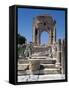 Tunisia, Siliana Governatorate, Surroundings of Maktar, Ruins of Arch of Trajan-null-Framed Stretched Canvas