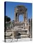 Tunisia, Siliana Governatorate, Surroundings of Maktar, Ruins of Arch of Trajan-null-Stretched Canvas