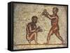 Tunisia, Thuburbo Majus, Mosaic Work Depicting Boxing Men-null-Framed Stretched Canvas