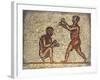 Tunisia, Thuburbo Majus, Mosaic Work Depicting Boxing Men-null-Framed Giclee Print