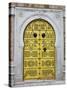 Tunisia, Tunis, Medina, Door on Dar El Jeld Street-Walter Bibikow-Stretched Canvas