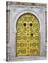 Tunisia, Tunis, Medina, Door on Dar El Jeld Street-Walter Bibikow-Stretched Canvas