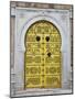 Tunisia, Tunis, Medina, Door on Dar El Jeld Street-Walter Bibikow-Mounted Photographic Print