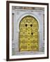 Tunisia, Tunis, Medina, Door on Dar El Jeld Street-Walter Bibikow-Framed Photographic Print