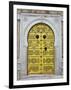 Tunisia, Tunis, Medina, Door on Dar El Jeld Street-Walter Bibikow-Framed Photographic Print