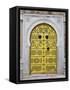 Tunisia, Tunis, Medina, Door on Dar El Jeld Street-Walter Bibikow-Framed Stretched Canvas