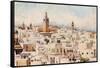 Tunisia, Tunis View 1912-Frances E Nesbitt-Framed Stretched Canvas