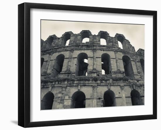 Tunisia, Tunisian Central Coast, El Jem, Roman Colosseum, B; 238 Ad-Walter Bibikow-Framed Photographic Print