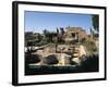 Tunisia, Utica, Ruins of House of Cascades, with Peristyle Garden at Archaeological Site-null-Framed Giclee Print