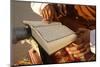 Tunisian Bedouin Reading the Koran, Douz, Tunisia, North Africa, Africa-Godong-Mounted Photographic Print