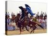 Tunisian Bedouins Demonstrate Their Riding Skills During the 36th Sahara Festival of Douz-null-Stretched Canvas