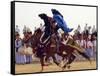 Tunisian Bedouins Demonstrate Their Riding Skills During the 36th Sahara Festival of Douz-null-Framed Stretched Canvas