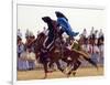 Tunisian Bedouins Demonstrate Their Riding Skills During the 36th Sahara Festival of Douz-null-Framed Photographic Print