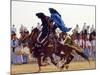 Tunisian Bedouins Demonstrate Their Riding Skills During the 36th Sahara Festival of Douz-null-Mounted Photographic Print