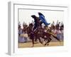 Tunisian Bedouins Demonstrate Their Riding Skills During the 36th Sahara Festival of Douz-null-Framed Photographic Print