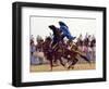 Tunisian Bedouins Demonstrate Their Riding Skills During the 36th Sahara Festival of Douz-null-Framed Photographic Print