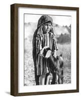 Tunisian Boy in the Sahara Desert, 1936-Ewing Galloway-Framed Giclee Print