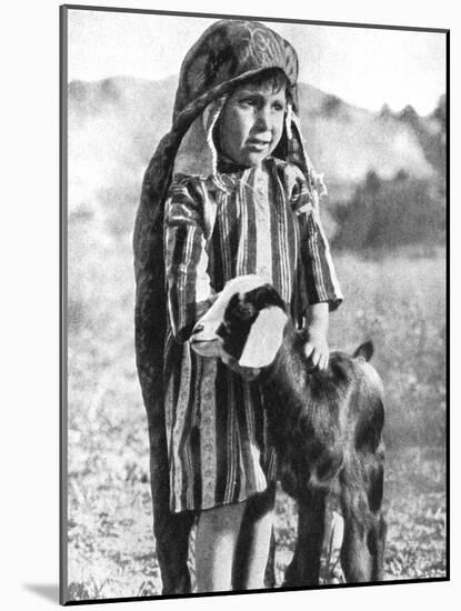 Tunisian Boy in the Sahara Desert, 1936-Ewing Galloway-Mounted Giclee Print