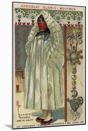 Tunisian Gentlewoman, 19th Century-null-Mounted Giclee Print