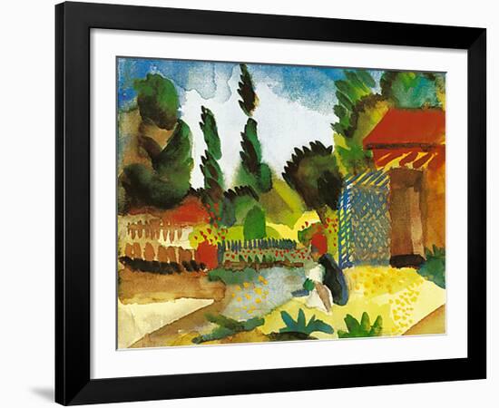 Tunisian Landscape, 1914-Auguste Macke-Framed Art Print