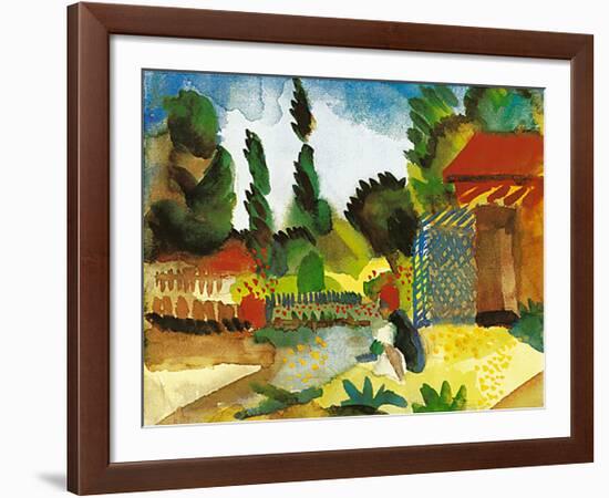 Tunisian Landscape, 1914-Auguste Macke-Framed Art Print