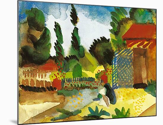 Tunisian Landscape, 1914-Auguste Macke-Mounted Art Print