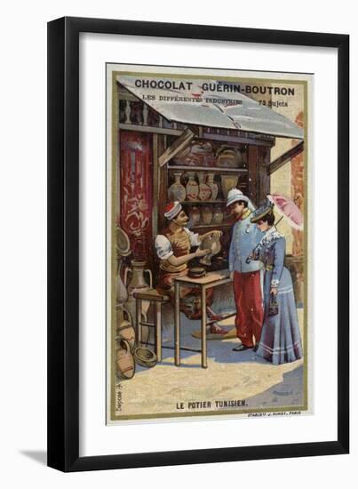 Tunisian Potter-null-Framed Giclee Print